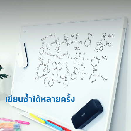 กระดานไวท์บอร์ด BANTEX BJ6604-WH-01 ขนาด 900*1200 มม. สีขาว_10